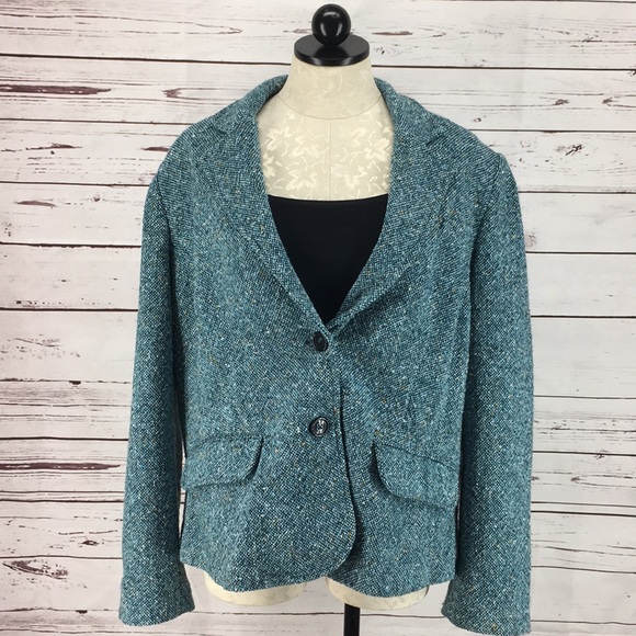 Old Navy Jackets & Blazers - Old Navy wool Blue Green Blazer Jacket
